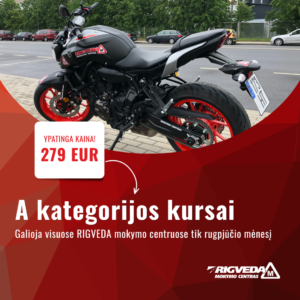 akcija motociklo kursams